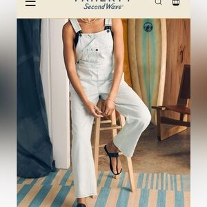 Faherty Women's Soft Blue Overalls
